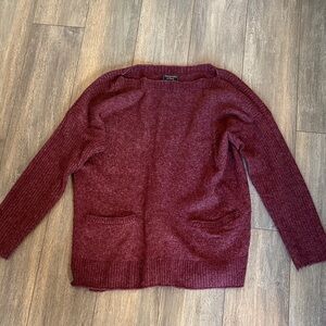 Abercrombie & Fitch Maroon Crew Neck Sweater